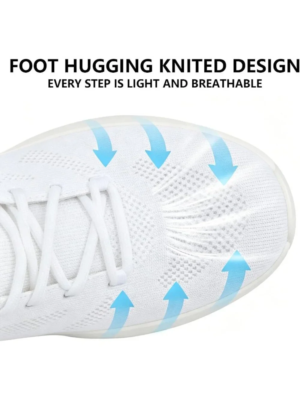 Men's White Running Shoes Non Slip Athletic Fashion Lightweight Mesh Sneakers